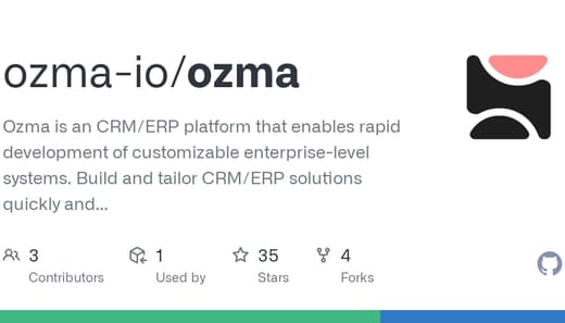 ozma: Open-source CRM/ERP platform for rapid enterprise development