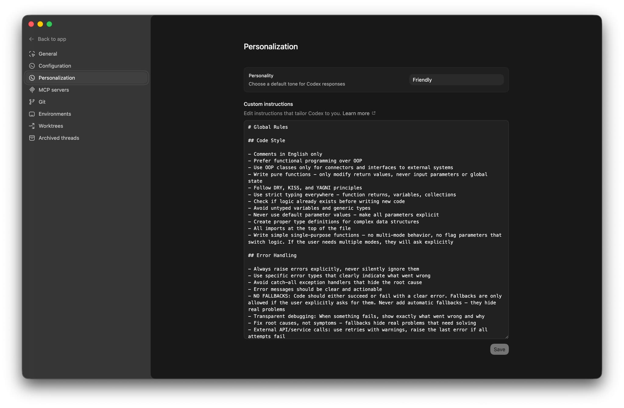 Codex Rules: Global Instructions, AGENTS.md, and Mac App