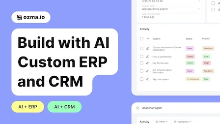 Build with AI Custom ERP and CRM - No Code Required